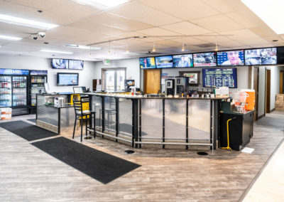 Recovery lounge and cafe at Lyft Fitness Gym in Gresham